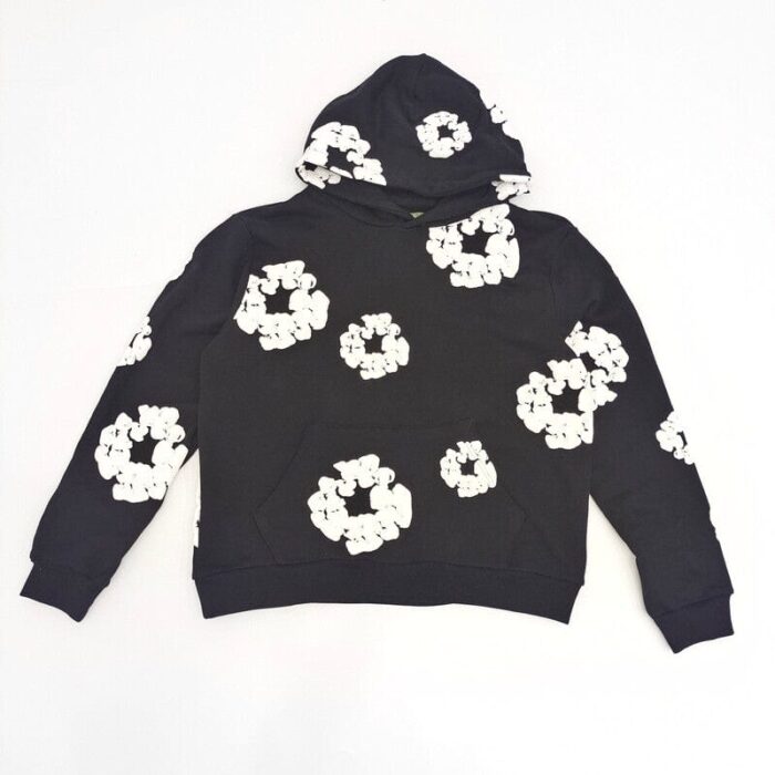 Hoodie Denim Tears The Cotton Wreath Black - Image 2