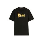 T-shirt Palm Angels Logo Print Black