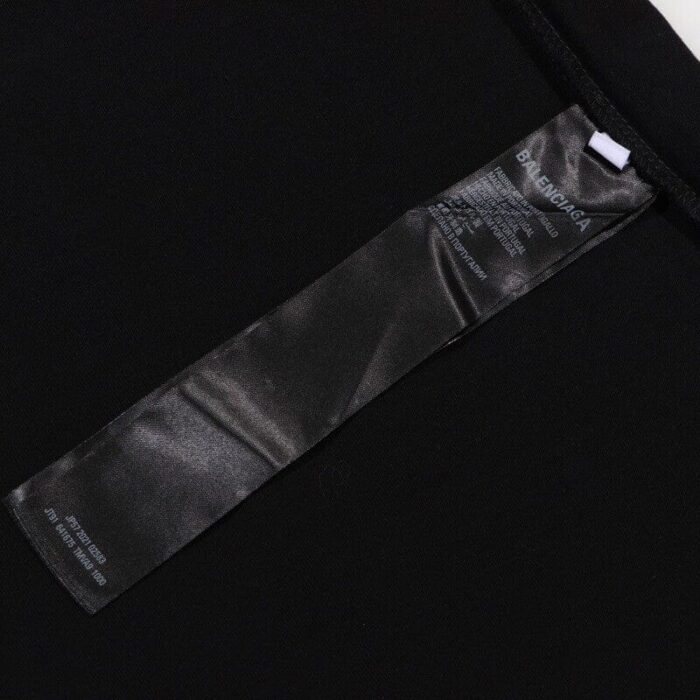 T-shirt Balenciaga Top League Oversized Black - Image 9