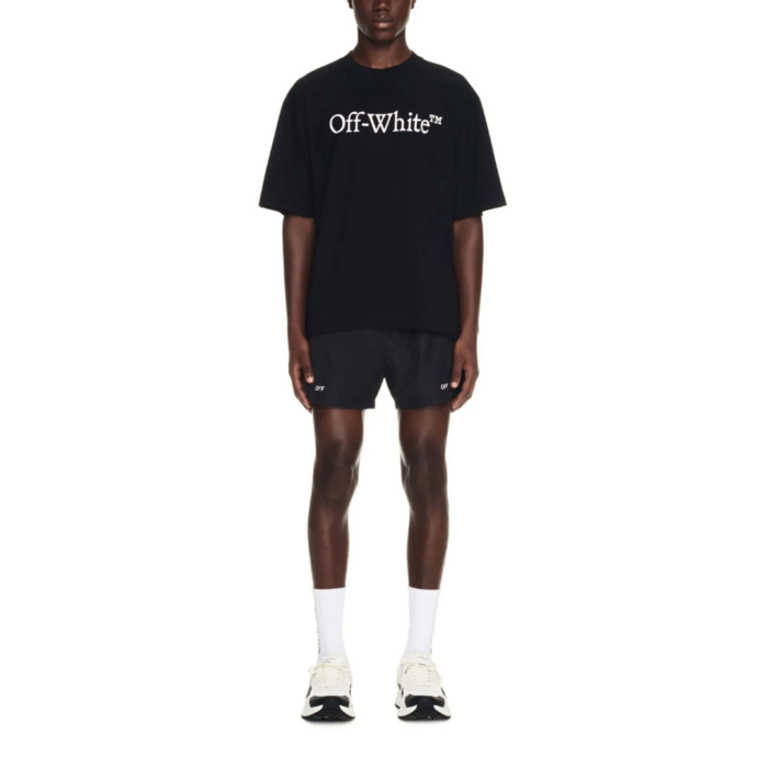 T-shirt Oversized Off-White Big Bookish Skate Tee with Logo Black - Image 4