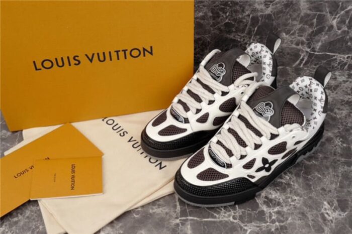 Louis Vuitton LV Skate Sneaker Grey White - Image 4