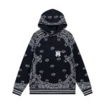 Amiri Bandana B-Ball Hoodie 'BlackGrey'