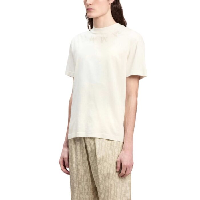 T-shirt Palm Angels Monogram Print Off White - Image 3