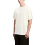 T-shirt Palm Angels Flaming Logo Print Off White - Image 5