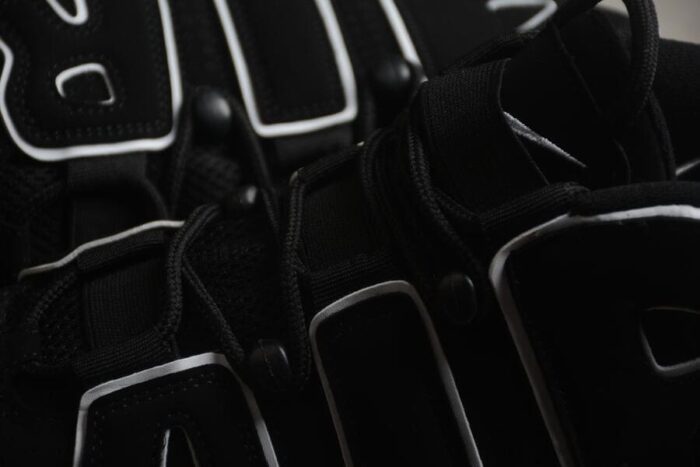 Nike Air More Uptempo Black White - Image 9