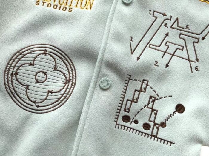 Jacket Louis Vuitton Leather and Wool Varsity - Image 10