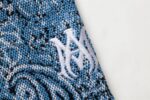 Amiri Bandana Crochet Basketball Shorts Blue - Image 4