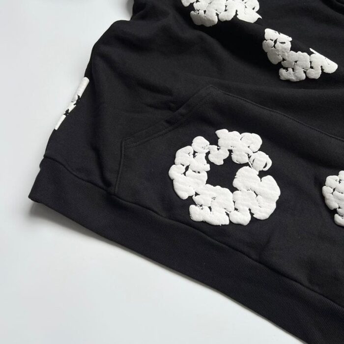 Hoodie Denim Tears The Cotton Wreath Black - Image 4