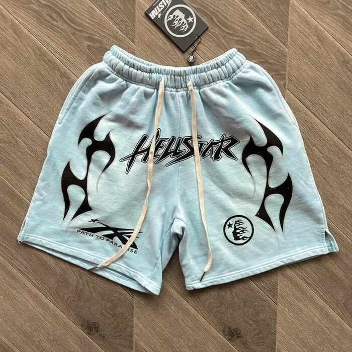 Shorts Hoodie Hellstar Sky Blue - Image 2