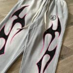 Hellstar Grey Future Flame Sweatpants - Image 4