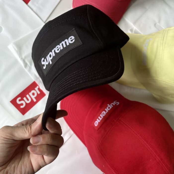 Cap Supreme Washed Chino Twill Camp Black - Image 3