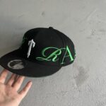 Trapstar Script Fitted Cap Black/Green - Image 4