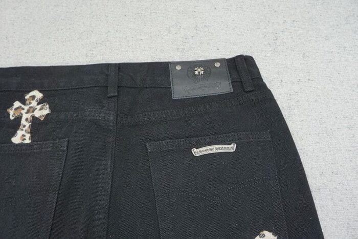 Jeans Chrome Hearts Green & Leopard Cross - Image 9