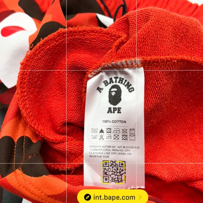 Shorts Bape Camo Shark Shorts Red - Image 8