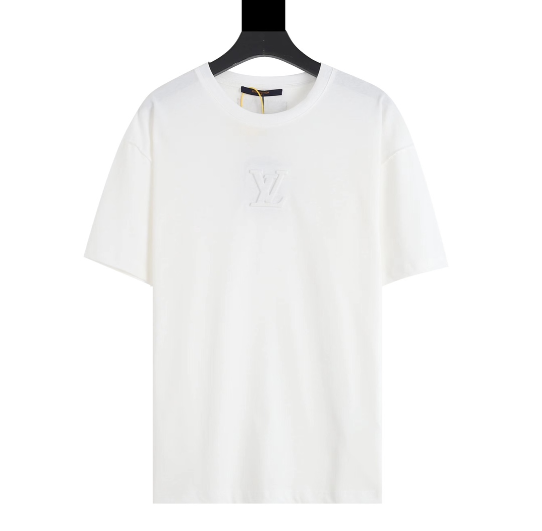 cc1631c6.jpg T-shirt Louis Vuitton LV White Embroidered Logo - Image 1