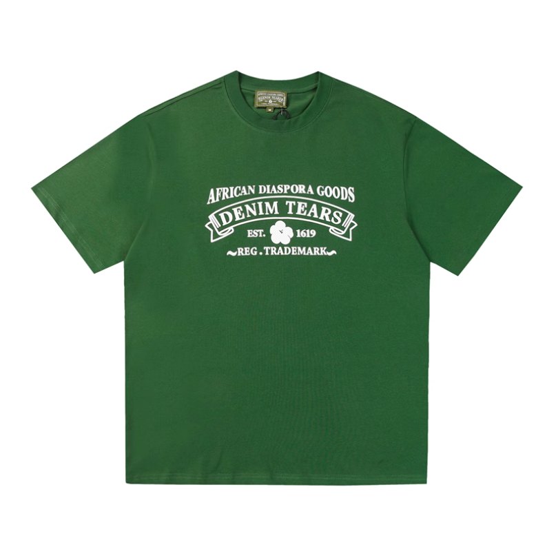 dfd3.jpg T-shirt Denim Tears African Diaspora Logo Green - Image 1
