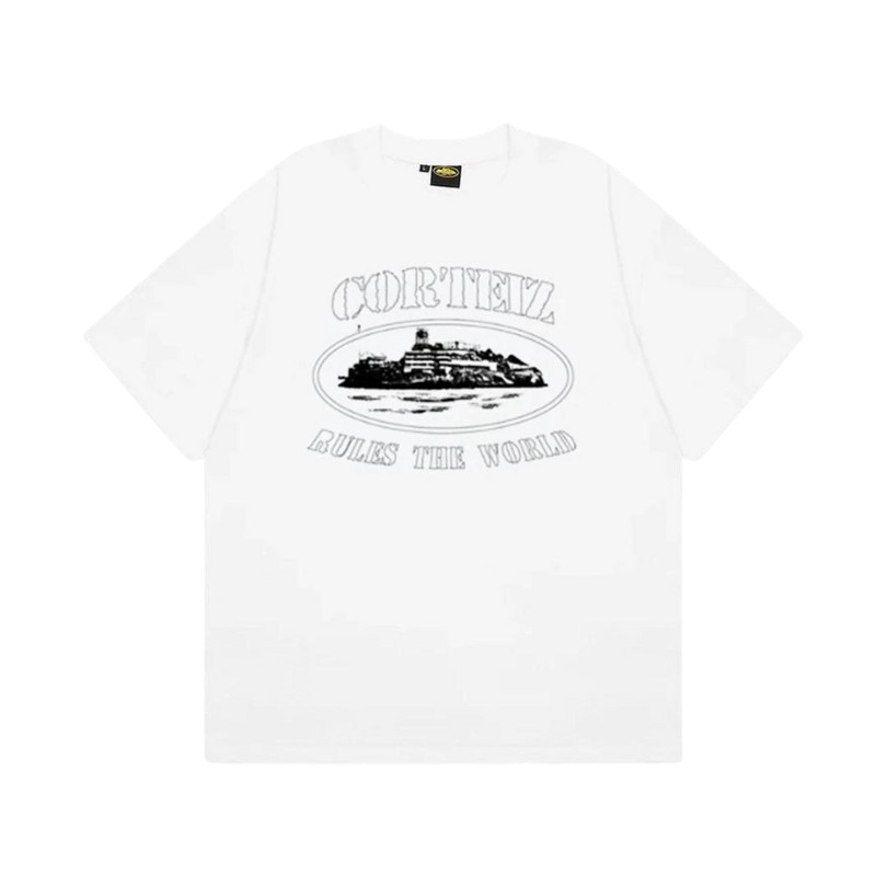 dfgegrd.jpg T-shirt Corteiz Rules The World White - Image 1