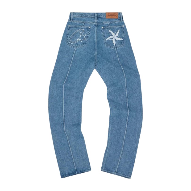drfgdg.jpg Jeans Corteiz C-Star Blue - Image 1