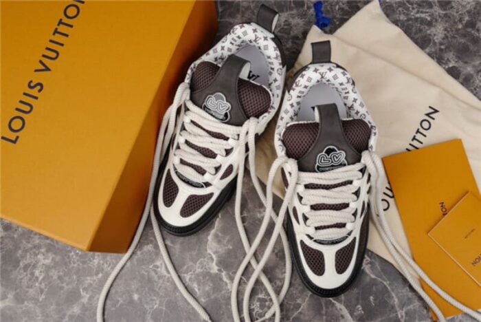 Louis Vuitton LV Skate Sneaker Grey White - Image 7