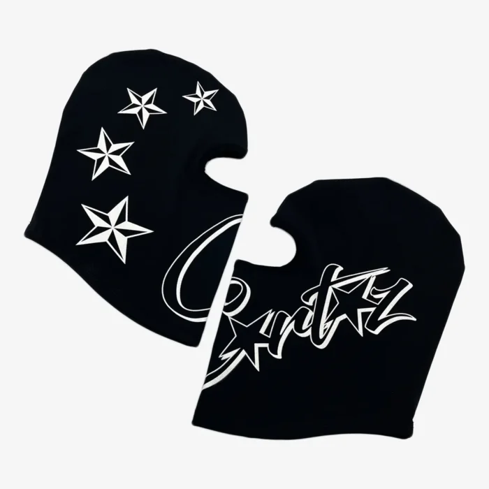 Balaclava Corteiz Ski Mask Black/White - Image 2
