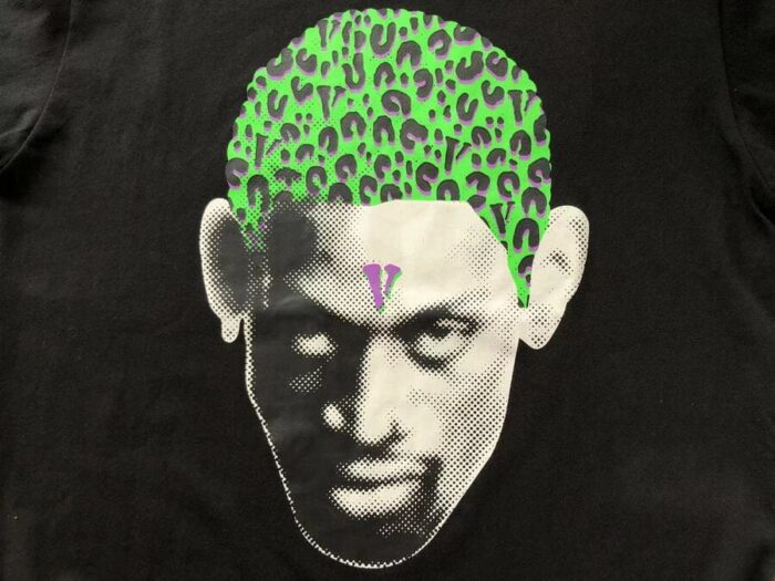 T-shirt Vlone Rodman Cheetah Black - Image 4