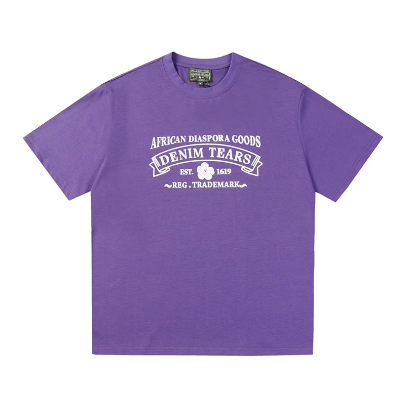 fg4.jpg T-shirt Denim Tears African Diaspora Logo Purple - Image 1