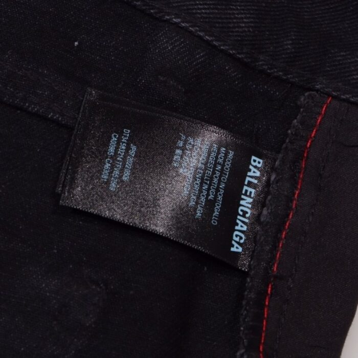 Jeans Balenciaga Monogram Black BL026 - Image 6