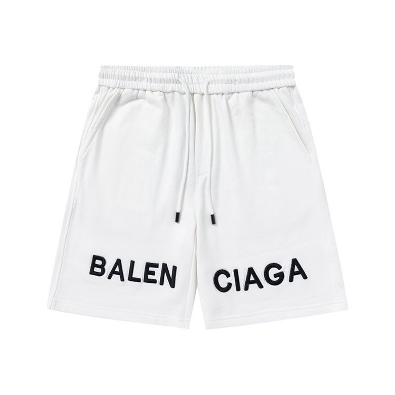 fsdf-2.jpg Shorts Balenciaga Logo White BL016 - Image 1