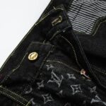 Jeans Louis Vuitton x Nigo Monogram Patchwork Denim - Image 5