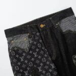 Jeans Louis Vuitton x Nigo Monogram Patchwork Denim - Image 4
