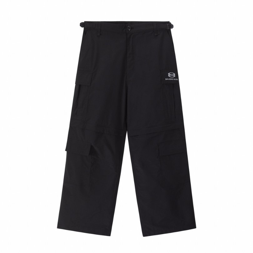 t7ytj-2.jpg Pants Balenciaga Convertible Cargo Black BL025 - Image 1