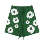 Shorts Denim Tears White Clouds Green