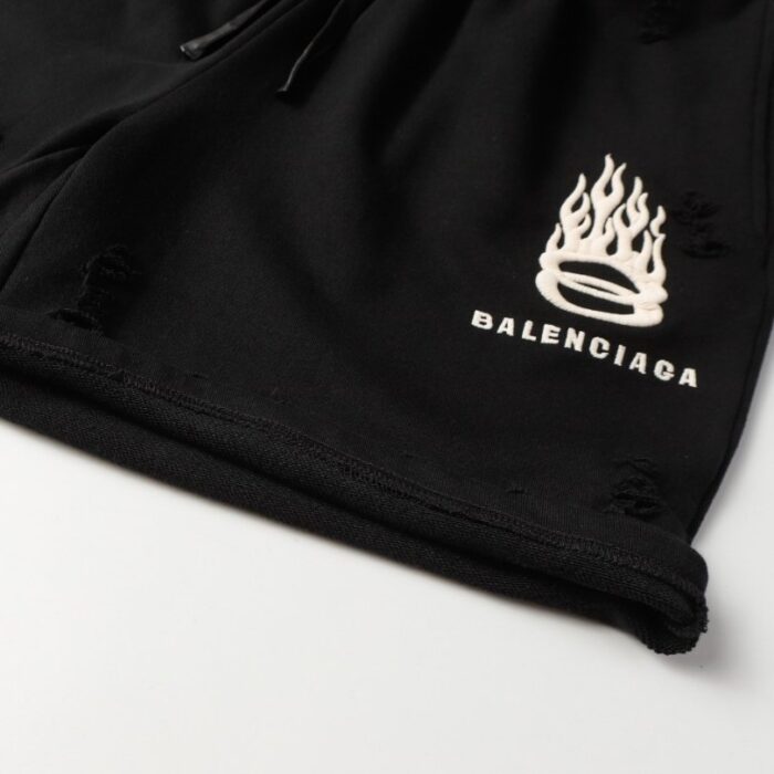 Shorts Balenciaga Logo Black BL022 - Image 6