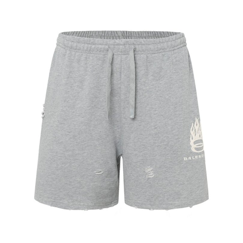 vgbvn-1.jpg Shorts Balenciaga Logo Grey BL023 - Image 1