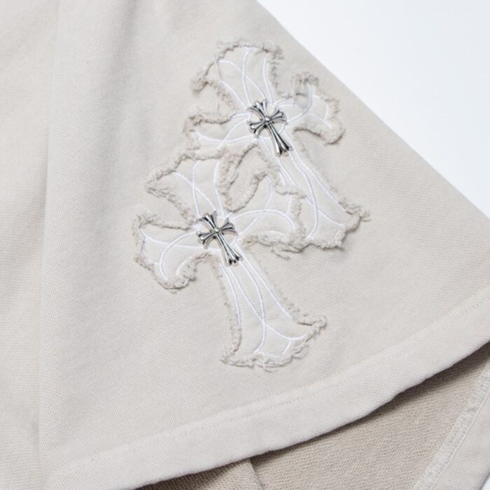 Shorts Chrome Hearts White Cross Patch CH032 - Image 4
