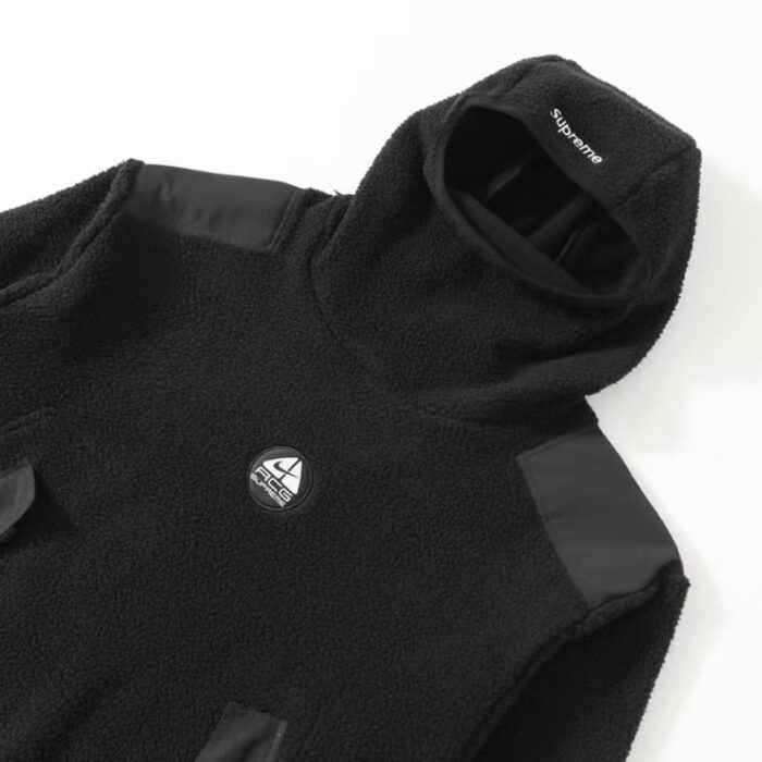 Hoodie Supreme Nike ACG Fleece Black NK004 - Image 4