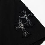 Shorts Chrome Hearts Black Cross Patch CH031 - Image 5