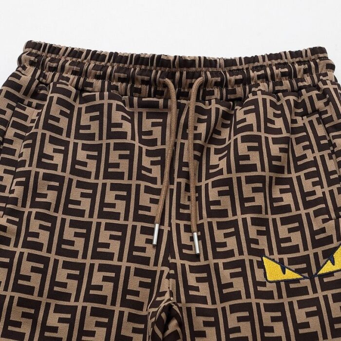 Set Tracksuit Fendi FF Monogram Beige FE006 - Image 6