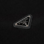 Sweatshirt Prada Black Logo Crewneck PD045 - Image 4