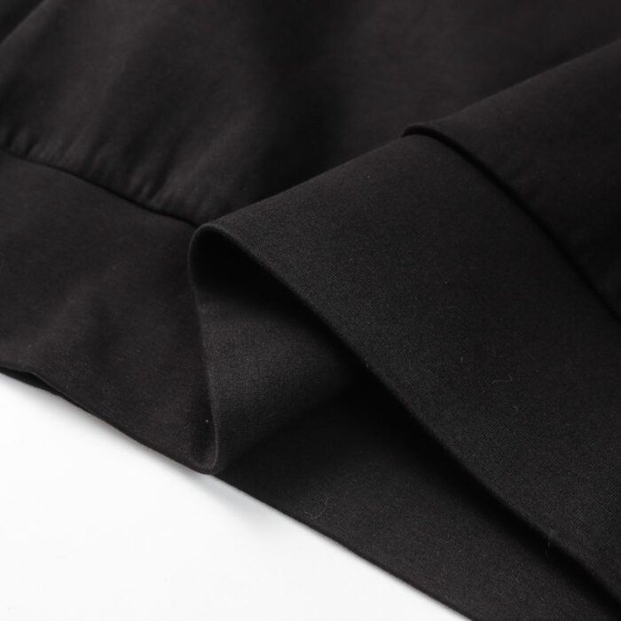Sweatshirt Prada Black Logo Crewneck PD045 - Image 7