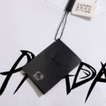 T-shirt Prada Milano White Graphic Logo PD032 - Image 9
