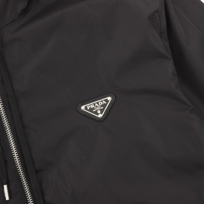 Hooded Prada Wind Breaker Black PD047 - Image 4
