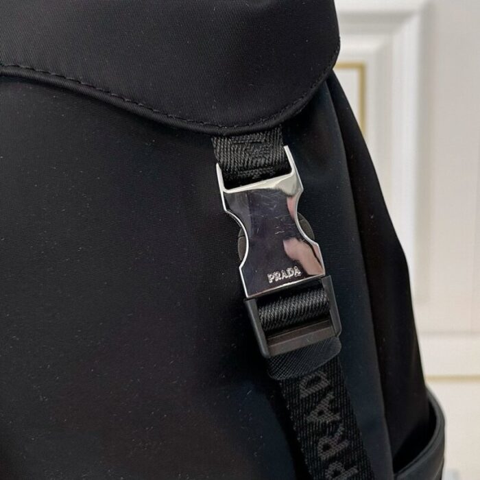 Backpack Prada Black Nylon with Drawstring Closure PD059 - Image 8