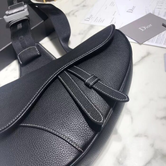 Bag Dior Black Leather Black DO035 - Image 5