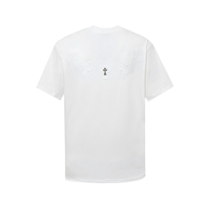 T-shirt Chrome Hearts White Cross Embroidery CH030 - Image 2