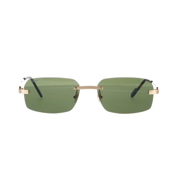 Sunglasses Cartier Gold Frame Green Lenses CTR004 - Image 5