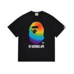 T-shirt BAPE Rainbow Ape Head Black BP049