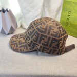 Cap Fendi Brown Monogram Adjustable FE001 - Image 3