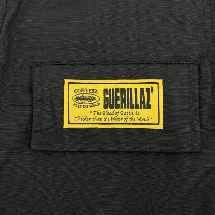 Shorts Cargo Corteiz Guerillaz Black Edition CZ005 - Image 6