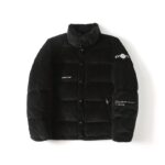 Jacket Puffer Moncler with Logo Trim Hood MCL019